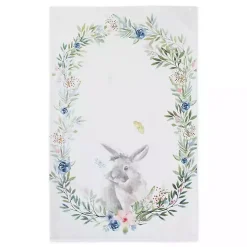Floral and Easter Bunnies Dish Towels, Set of 3