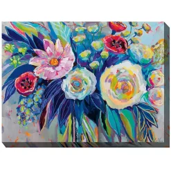 Floral Array Outdoor Canvas Art Print