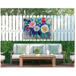 Floral Array Outdoor Canvas Art Print
