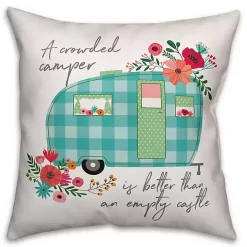 Floral Camper Double-Sided Pillow