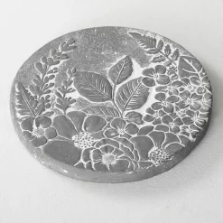 Floral Cement Stepping Stone