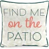Floral Find Me on the Patio Outdoor Pillow