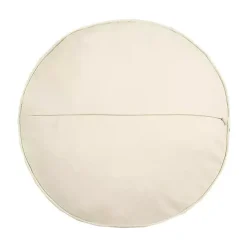 Floral Frenchie Embroidered Round Pillow