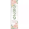 Floral Home Address Personalized Porch Board