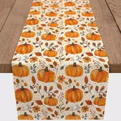 Floral Pumpkin Patch Table Runner, 90 in.