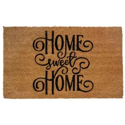 Flourish Script Home Sweet Home Coir Doormat