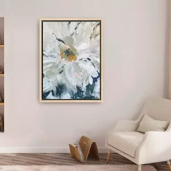 Flower Details Framed Canvas Art Print