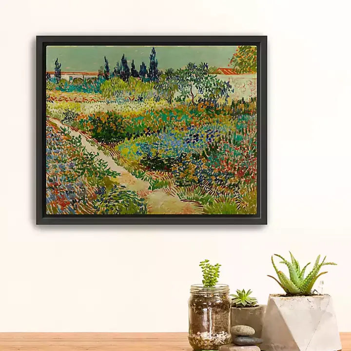 Flowering Garden Path Canvas Art Print, 22x18 in.