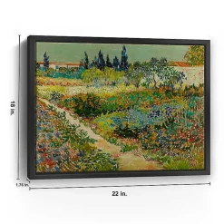 Flowering Garden Path Canvas Art Print, 22x18 in.