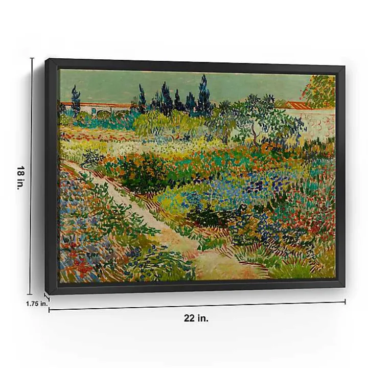 Flowering Garden Path Canvas Art Print, 22x18 in.