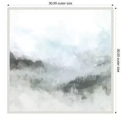 Fog in the Hills Framed Canvas Art Print
