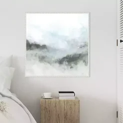 Fog in the Hills Framed Canvas Art Print