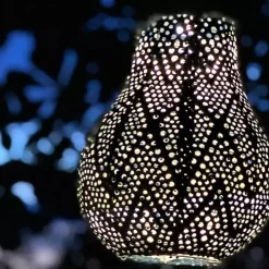 Forest Ikat Bulb Hanging LED Outdoor Lantern