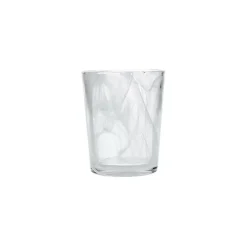 Fortessa White Swirl Glasses, Set of 6