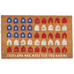 Fourth of July This Land Coir Doomat