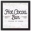 Framed Hot Cocoa Bar Christmas Canvas Wall Plaque