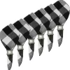 Franklin Black Gingham Napkins, Set of 6