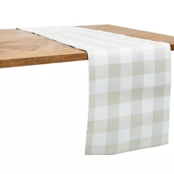 Franklin Pebble Gingham Table Runner