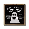 Freshly Boo'ed Coffee Framed Halloween Wall Plaque