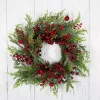 Frosted Berry and Crabapple Cedar and Pine Wreath