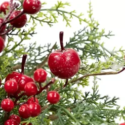 Frosted Berry and Crabapple Cedar and Pine Wreath