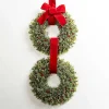 Frosted Berry Boxwood Double Wreath