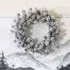 Frosted Pinecone Cluster Christmas Wreath