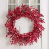Frosted Red Berry Wreath