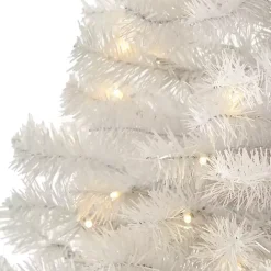5 ft. Clear Pre-Lit White Christmas Tree