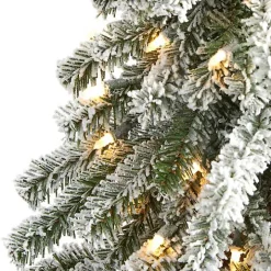 5 ft. Flocked Pre-Lit Alpine Christmas Tree