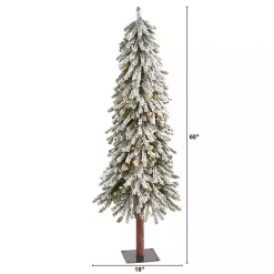 5 ft. Flocked Pre-Lit Grand Alpine Christmas Tree