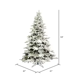 4.5 ft. Flocked Utica Fir Christmas Tree
