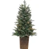 4 ft. Pre-Lit Blue Spruce Potted Christmas Tree
