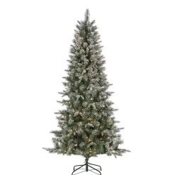 7 ft. Pre-Lit Flocked Arctic Pine Christmas Tree