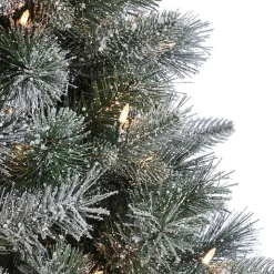 7 ft. Pre-Lit Flocked Arctic Pine Christmas Tree