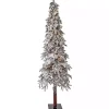 7 ft. Pre-Lit Flocked Elk Alpine Christmas Tree