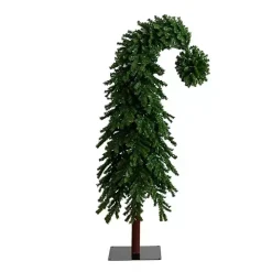 7 ft. Pre-Lit Green Santa Hat Christmas Tree
