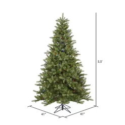 5.5 ft. Pre-Lit Multicolor Spruce Christmas Tree