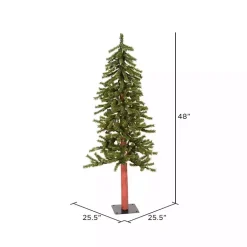 4 ft. Pre-Lit Natural Alpine Christmas Tree