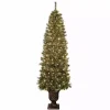7 ft. Pre-Lit Pine Christmas Tree in Bronze Urn