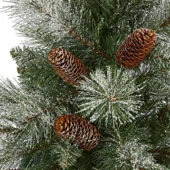 5 ft. Snowy Pine & Pinecones Christmas Tree