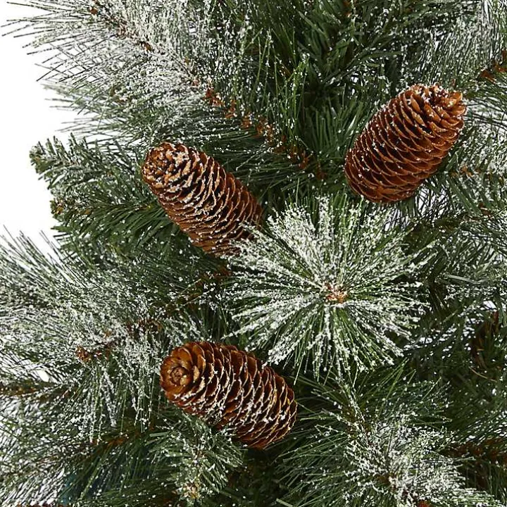 5 ft. Snowy Pine & Pinecones Christmas Tree