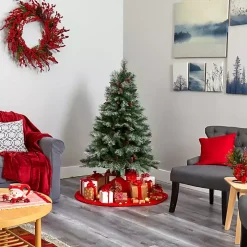 5 ft. Snowy Pine & Pinecones Christmas Tree