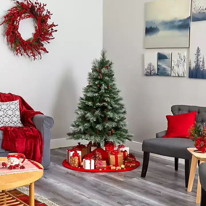 5 ft. Snowy Pine & Pinecones Christmas Tree