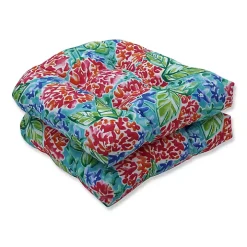 Garden Blooms Wicker Seat Cushions, Set of 2