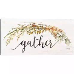Gather Garland Fall Canvas Art Print