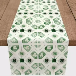 Geometric Shamrock Table Runner, 90 in.