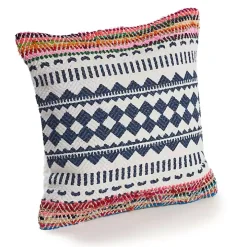 Geometric Stripe Throw Pillow