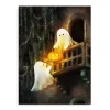 Ghostly Sweethearts Canvas Art Print
