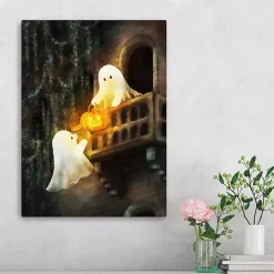 Ghostly Sweethearts Canvas Art Print